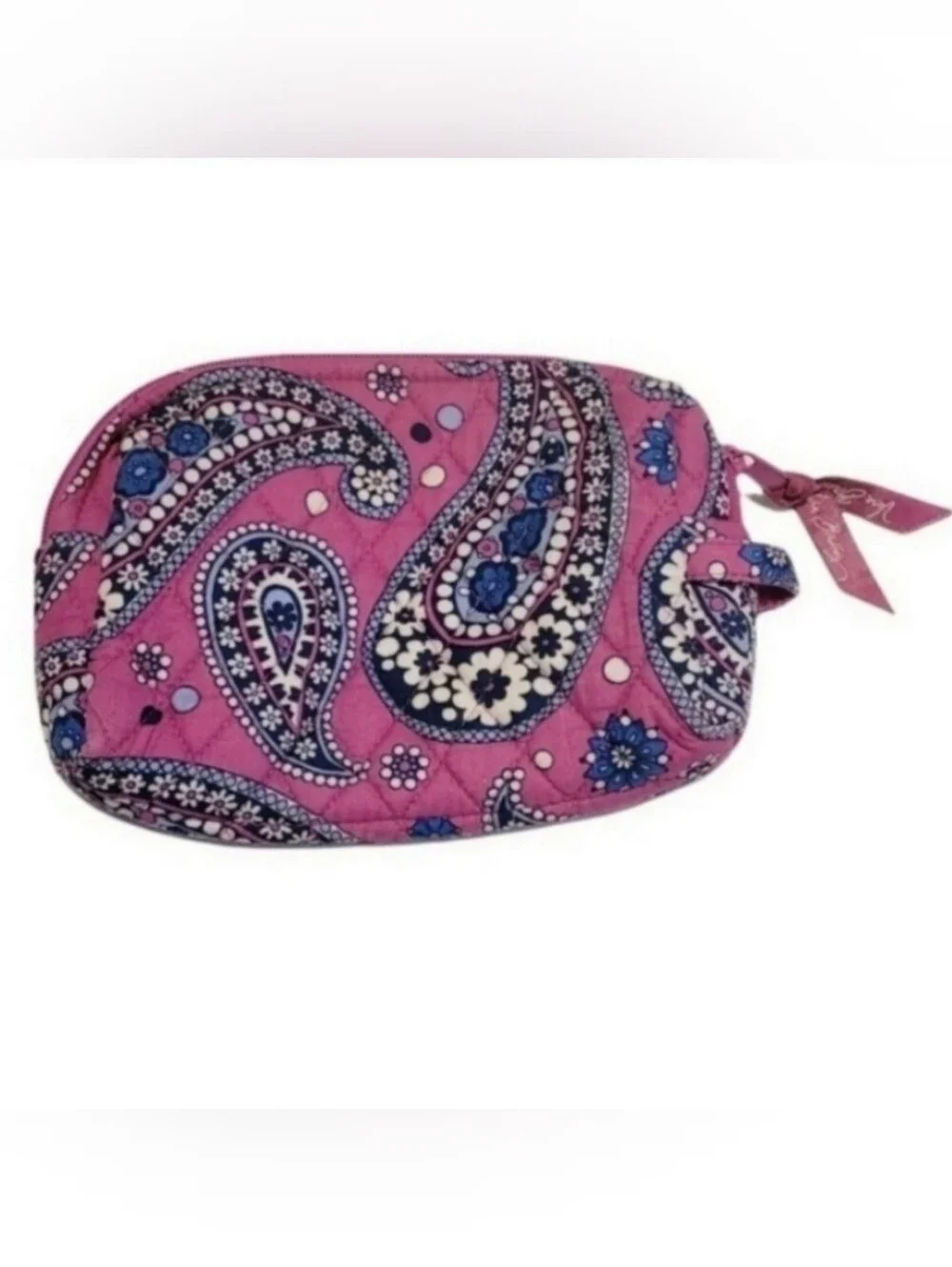 Vera Bradley Clamshell Cosmetic Bag In Boysenberry